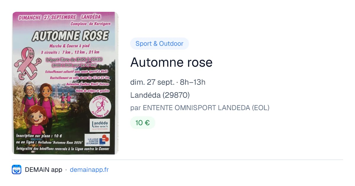 Automne rose — Landéda