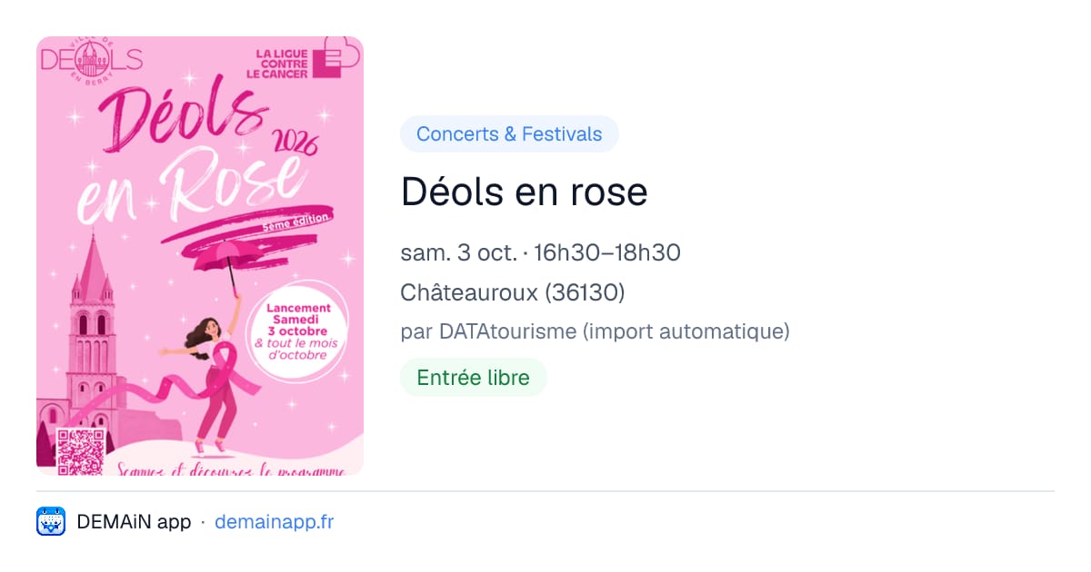 Déols en rose — Châteauroux
