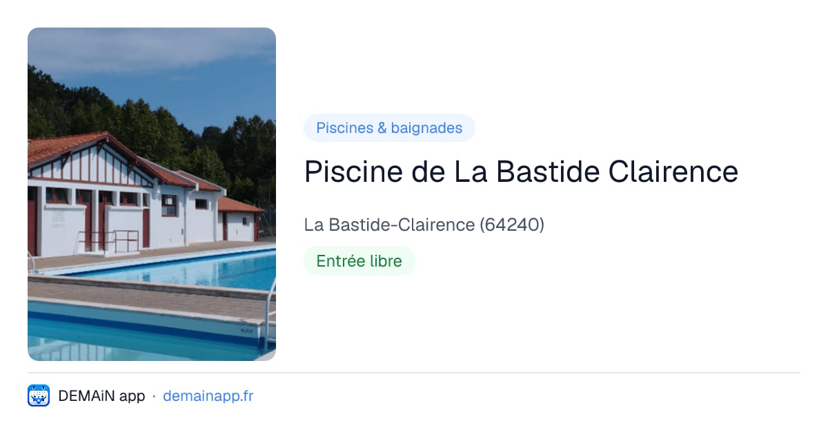 Piscine de La Bastide Clairence — La Bastide-Clairence