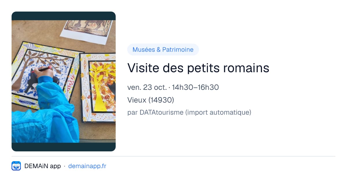 Visite des petits romains — Vieux