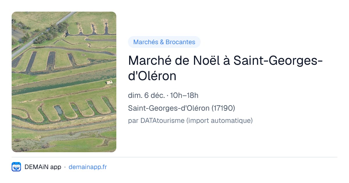 Marché de Noël à Saint-Georges-d'Oléron — Saint-Georges-d'Oléron