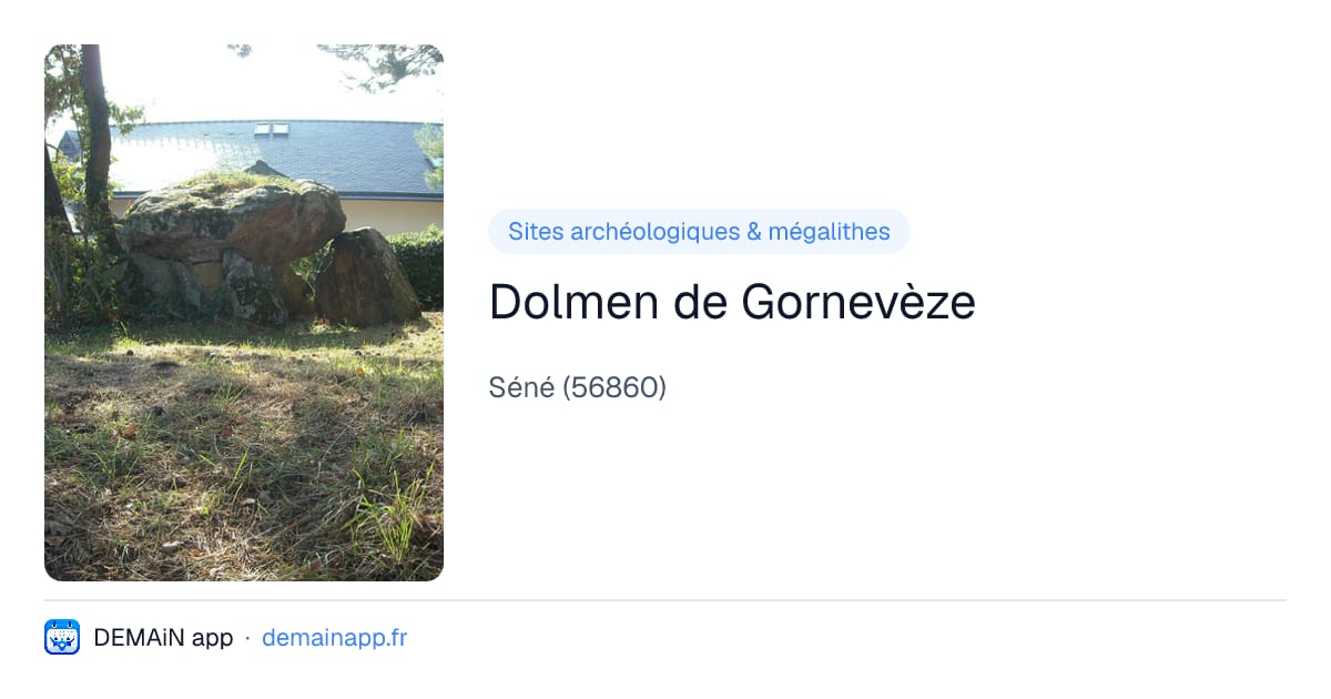 Dolmen de Gornevèze — Séné