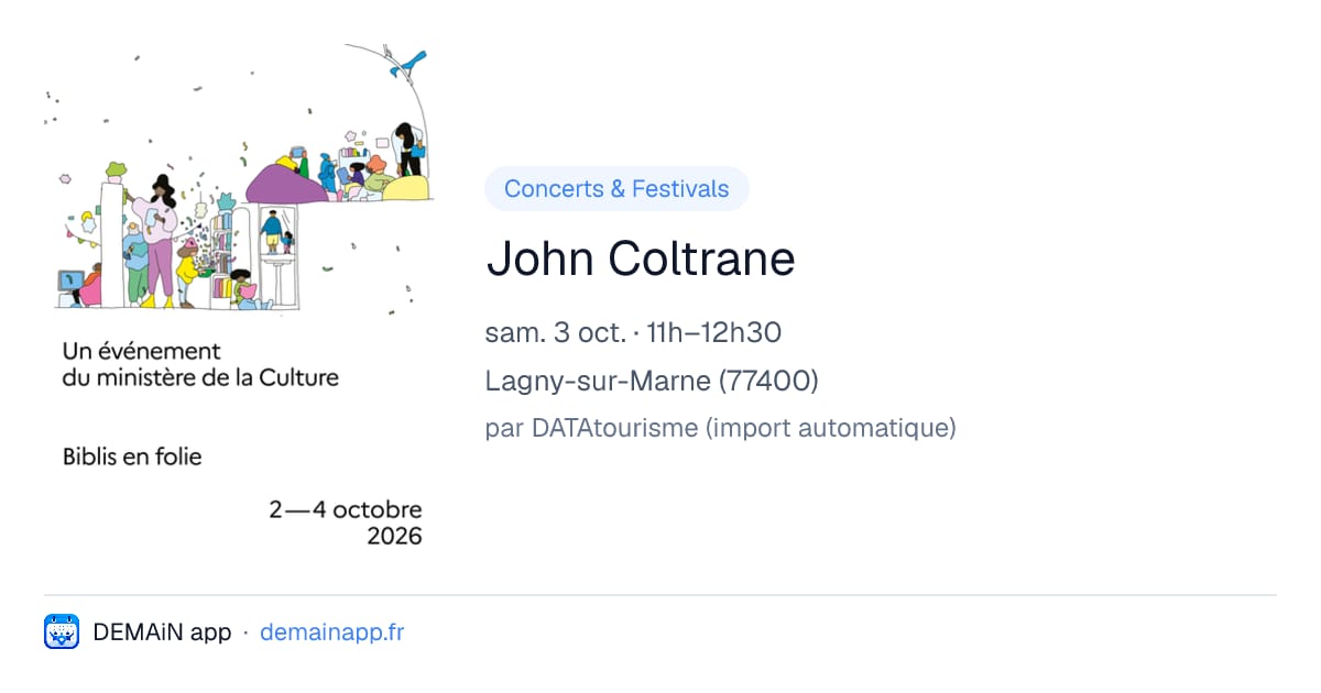 John Coltrane — Lagny-sur-Marne