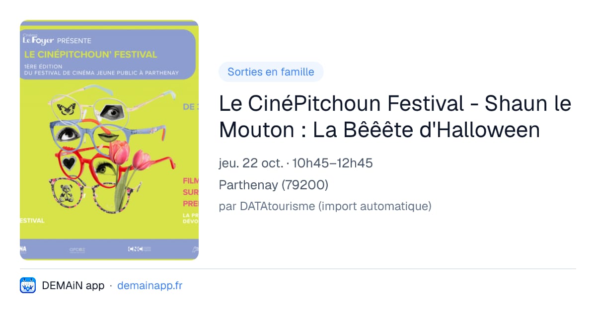 Le CinéPitchoun Festival - Shaun le Mouton : La Bêêête d'Halloween — Parthenay