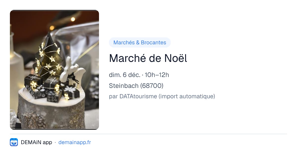 Marché de Noël — Steinbach