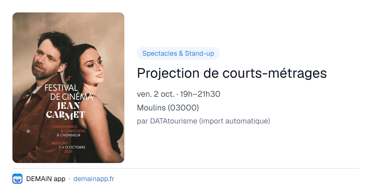 Projection de courts-métrages — Moulins