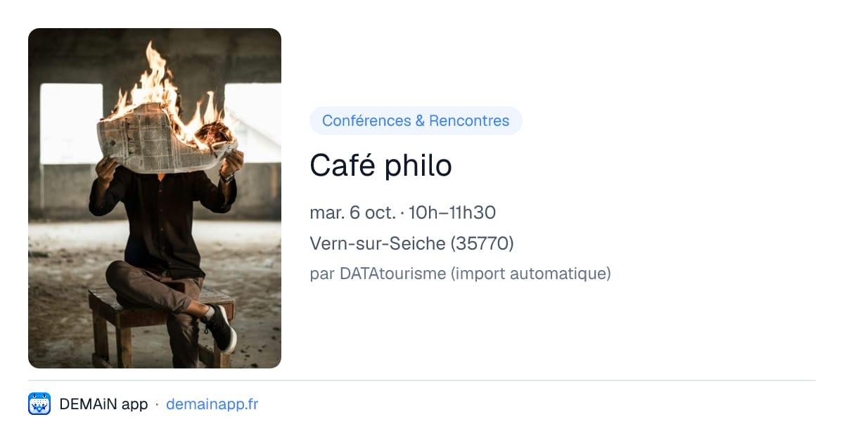 Café philo — Vern-sur-Seiche