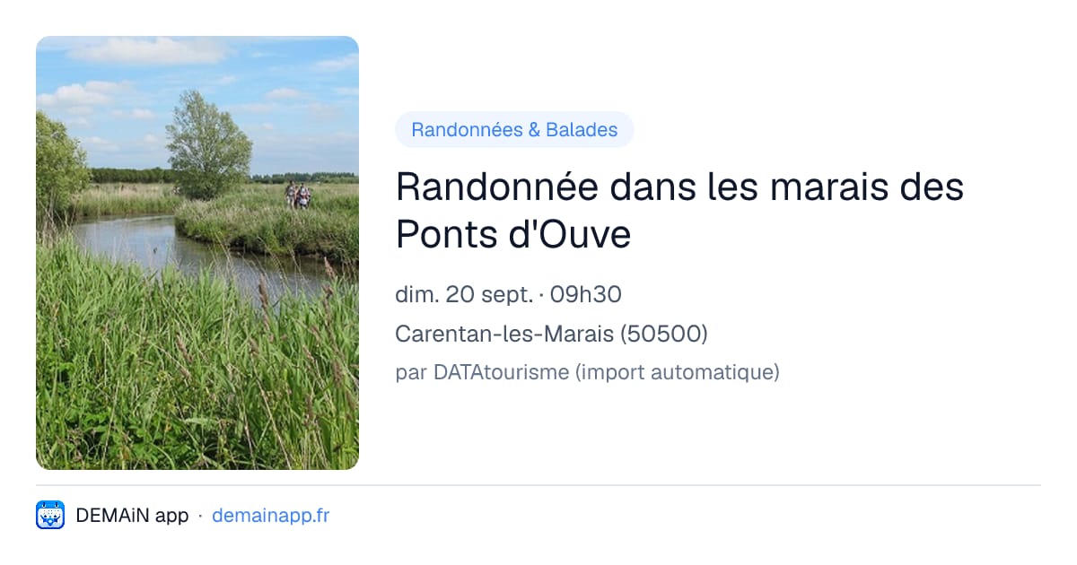 Randonnée dans les marais des Ponts d'Ouve — Carentan-les-Marais