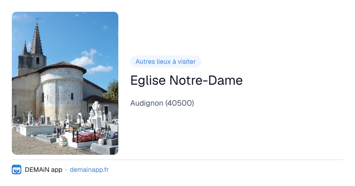 Eglise Notre-Dame — Audignon
