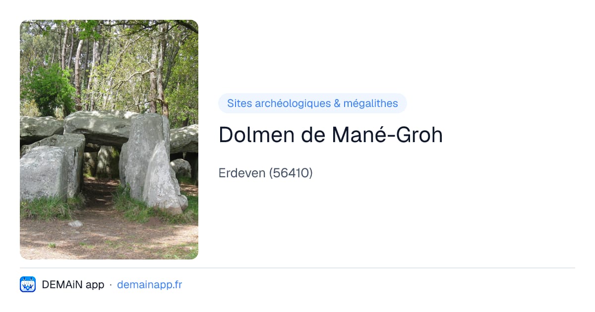 Dolmen de Mané-Groh — Erdeven