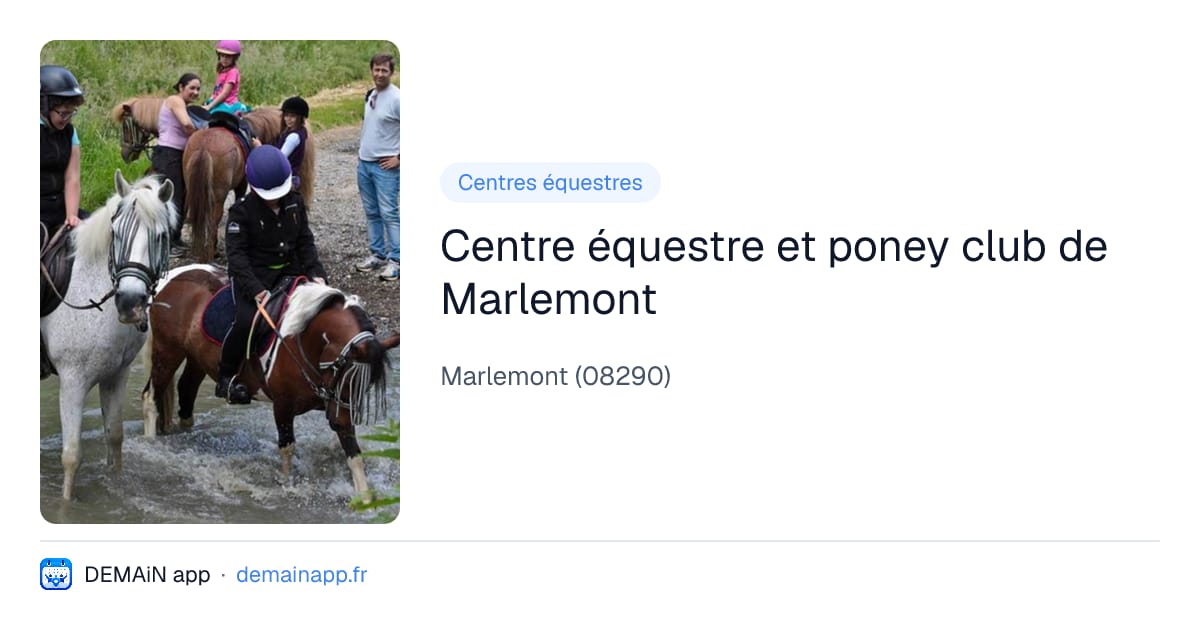 Centre équestre et poney club de Marlemont — Marlemont