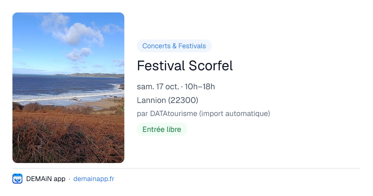 Festival Scorfel — Lannion