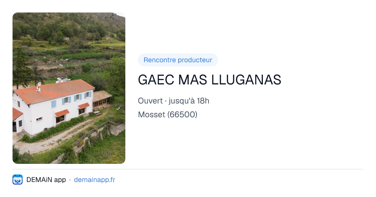 GAEC MAS LLUGANAS — Mosset