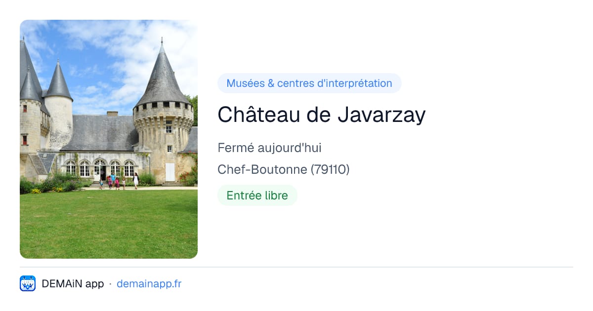 Château de Javarzay — Chef-Boutonne