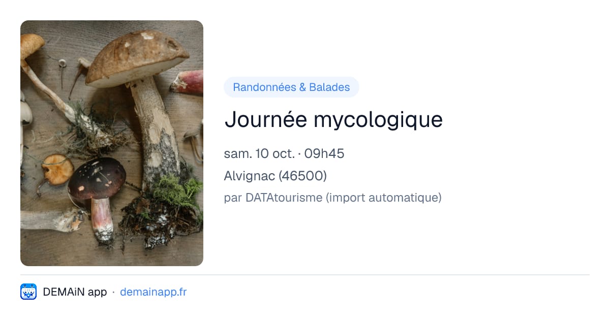 Journée mycologique — Alvignac