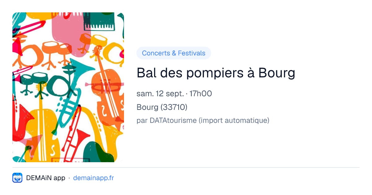 Bal des pompiers à Bourg — Bourg