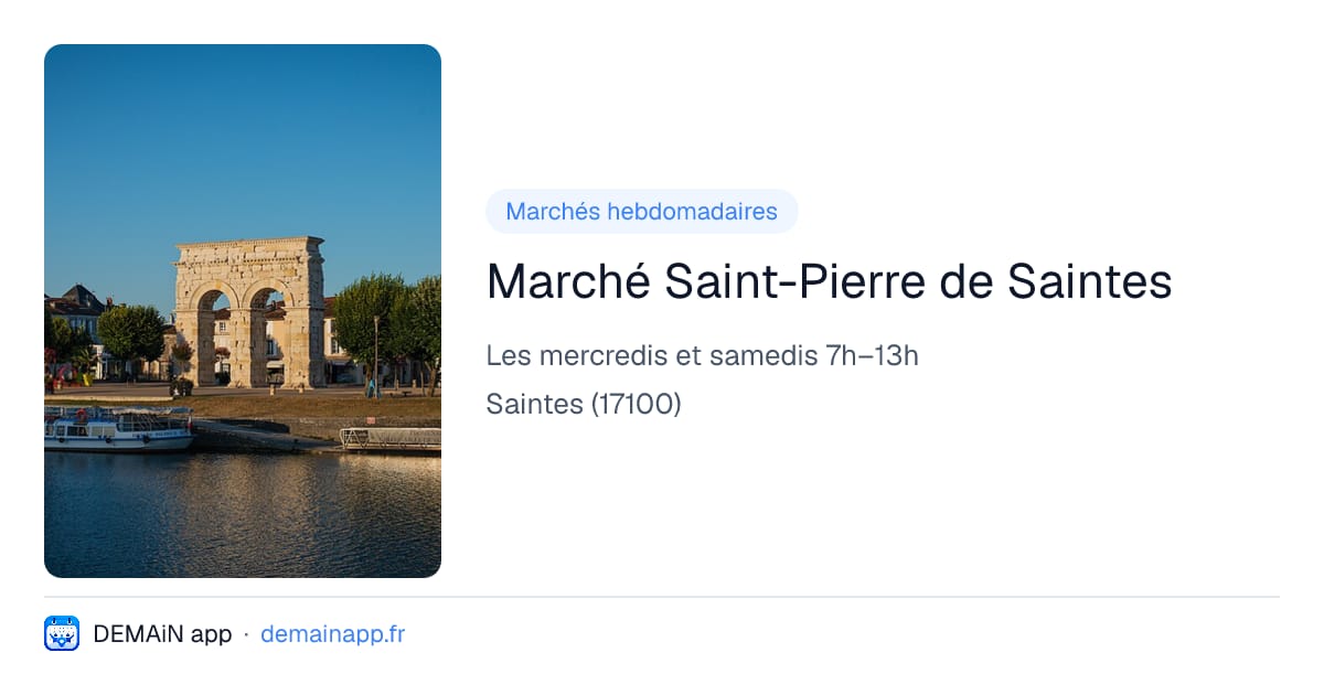 Marché Saint-Pierre de Saintes — Saintes