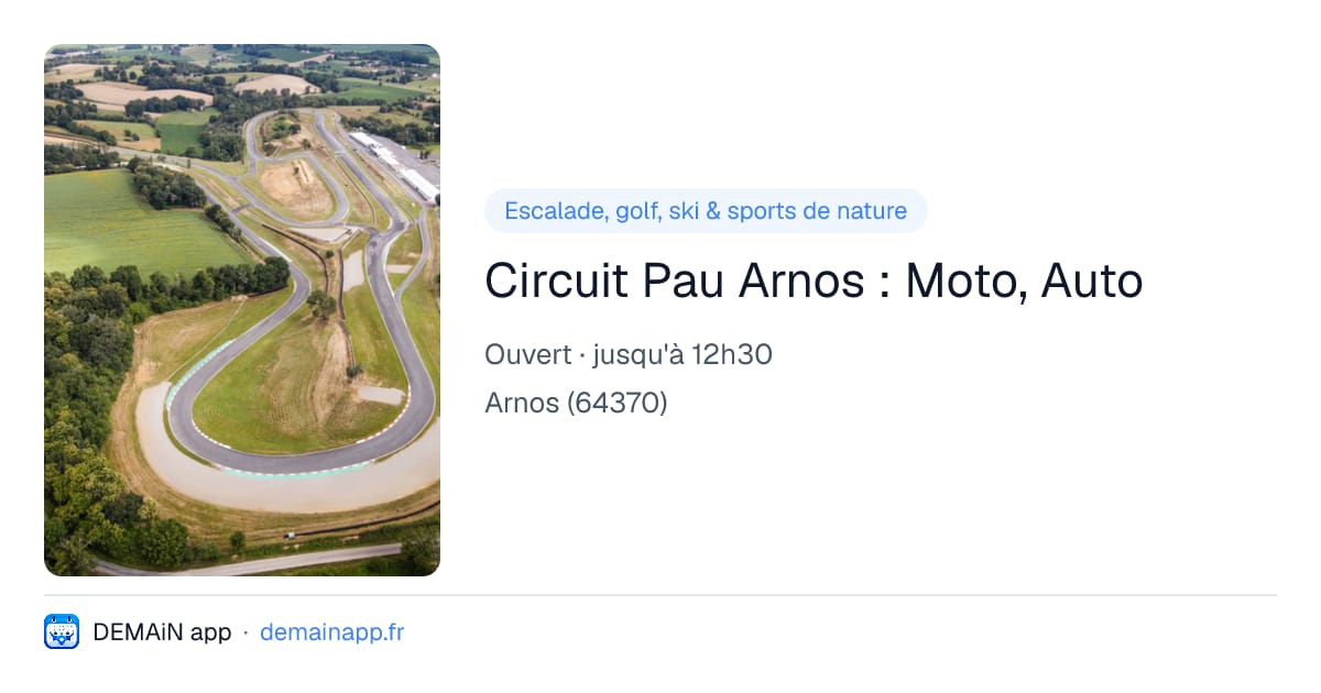 Circuit Pau Arnos : Moto, Auto — Arnos