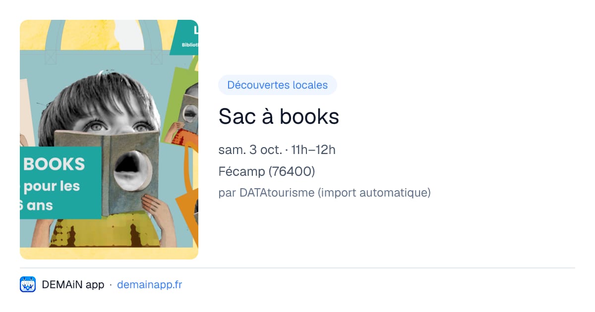 Sac à books — Fécamp