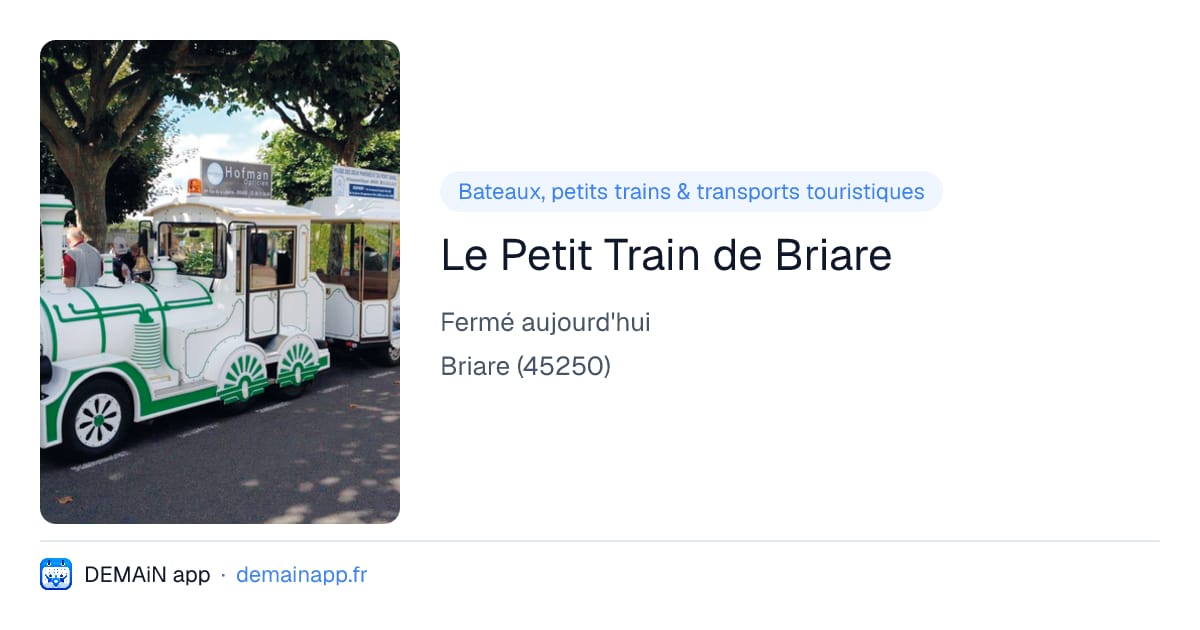 Le Petit Train de Briare — Briare