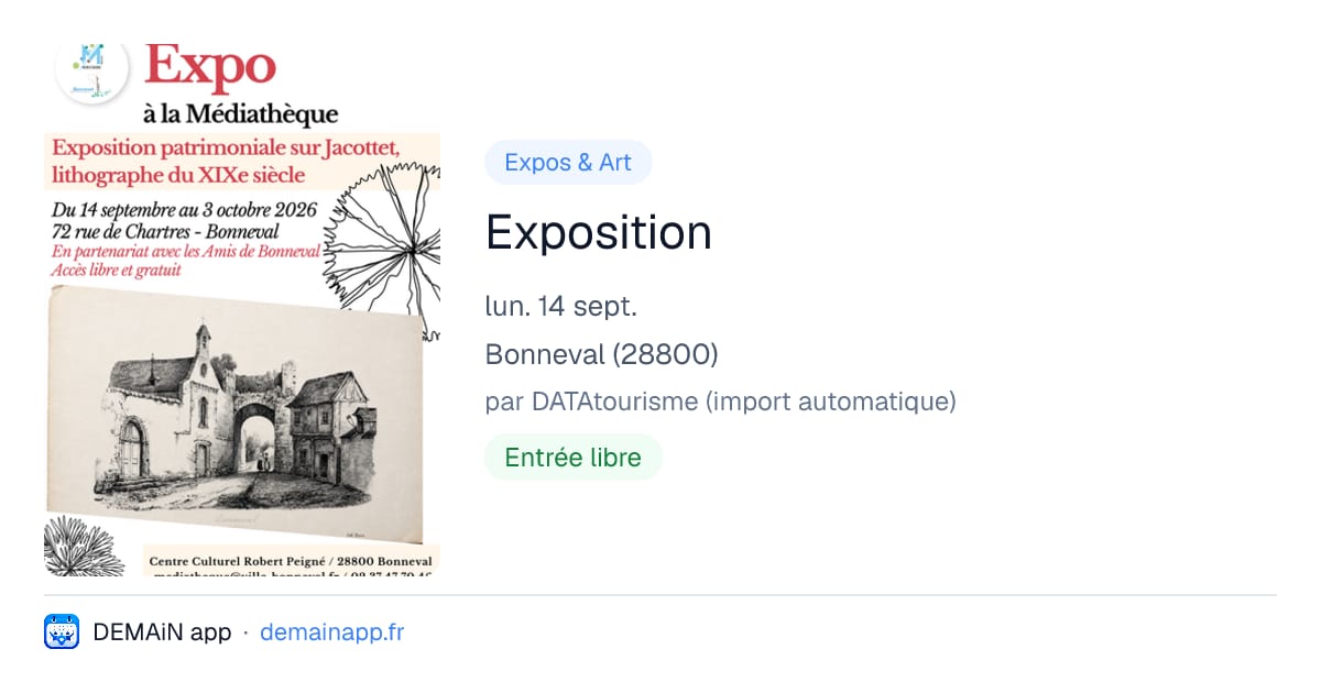 Exposition — Bonneval