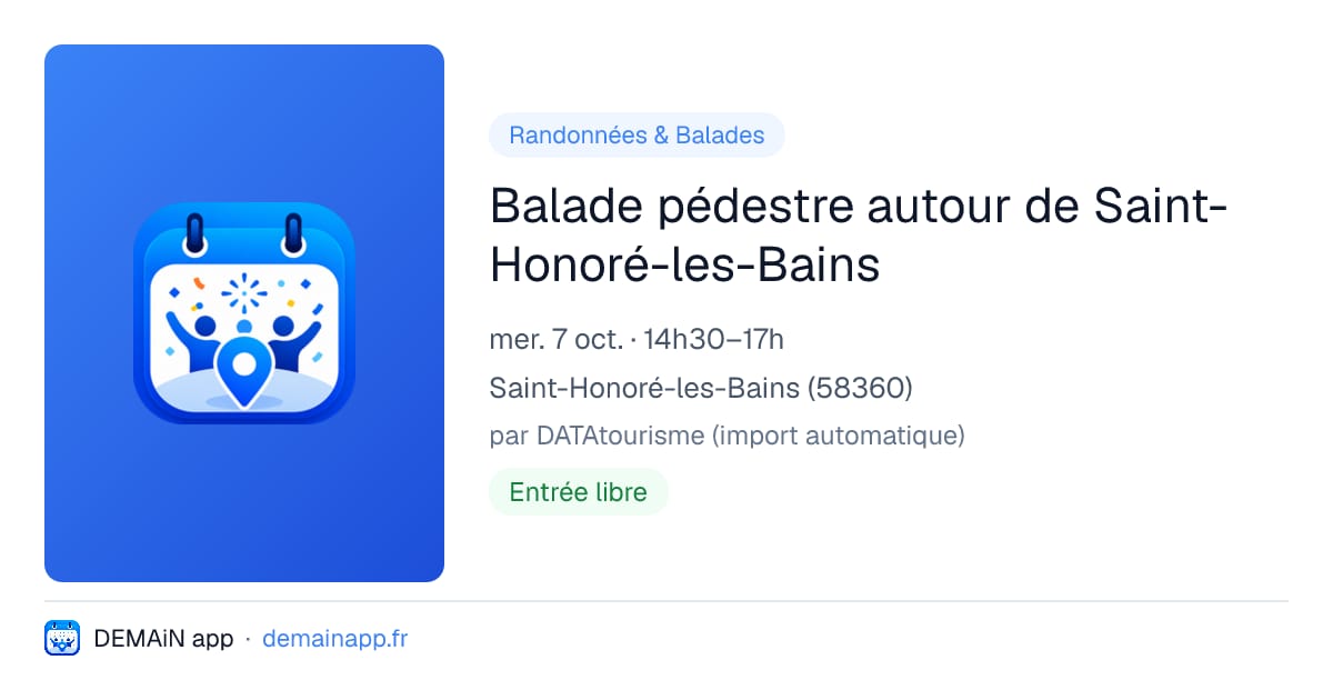 Balade pédestre autour de Saint-Honoré-les-Bains — Saint-Honoré-les-Bains