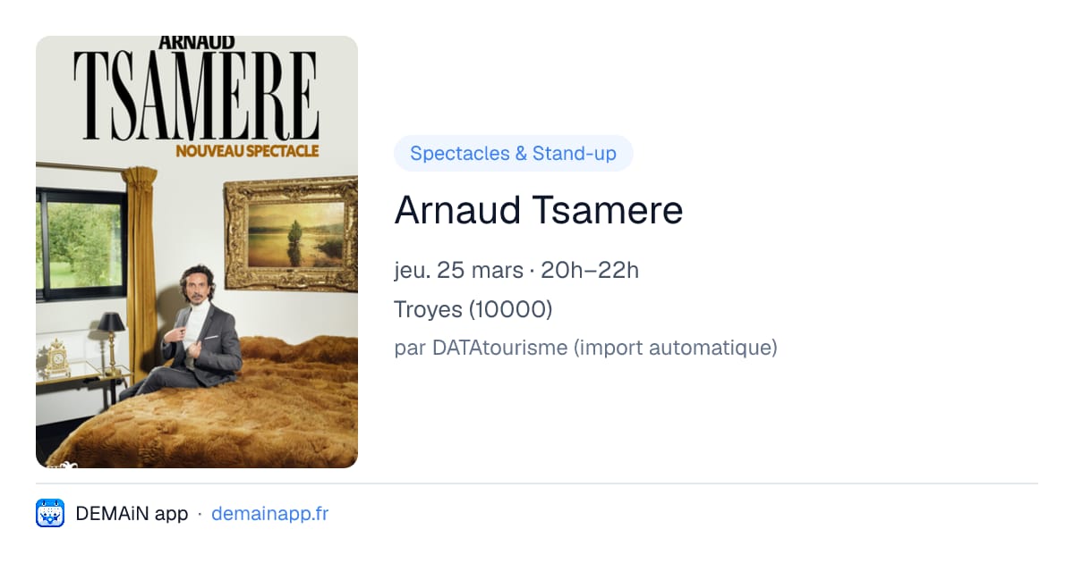 Arnaud Tsamere — Troyes
