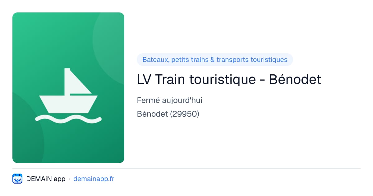 LV Train touristique - Bénodet — Bénodet