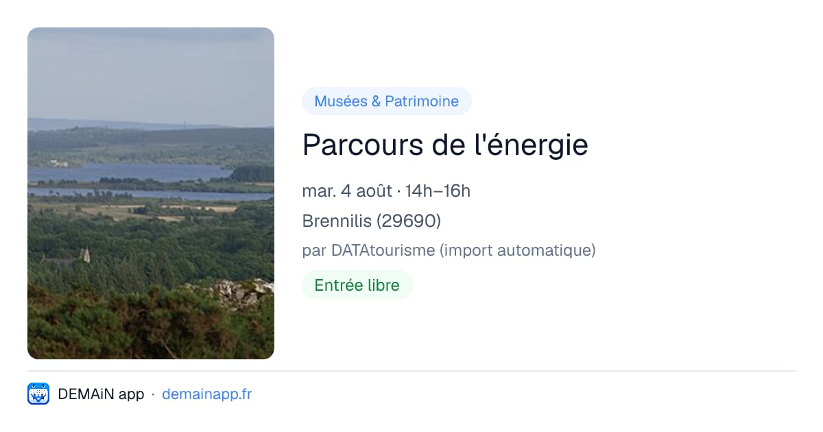Parcours de l'énergie — Brennilis