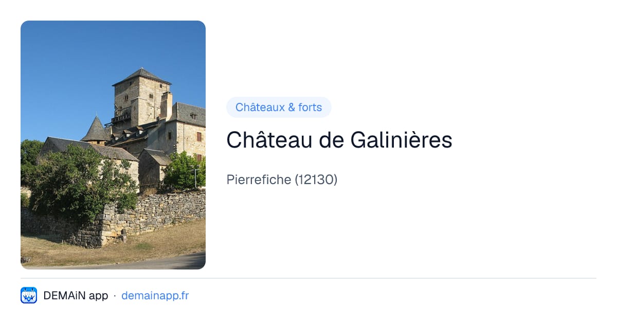 Château de Galinières — Pierrefiche