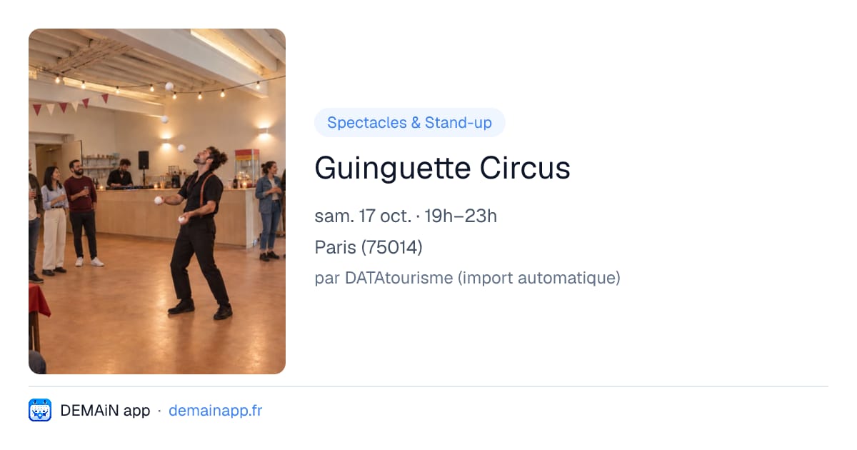 Guinguette Circus — Paris
