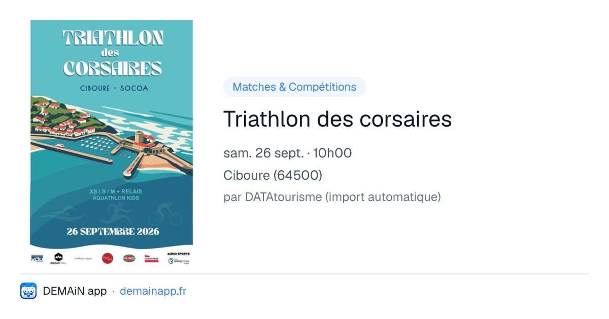Triathlon des corsaires — Ciboure