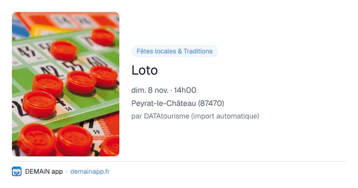 Loto — Peyrat-le-Château