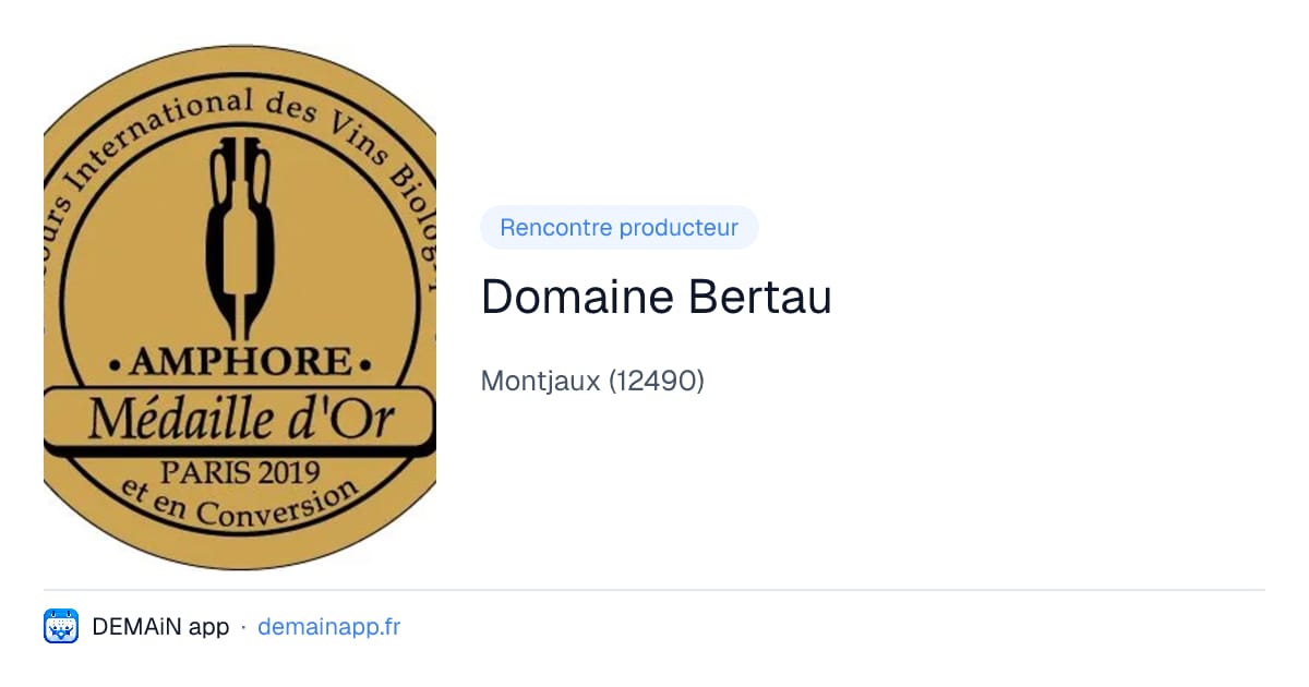 Domaine Bertau — Montjaux