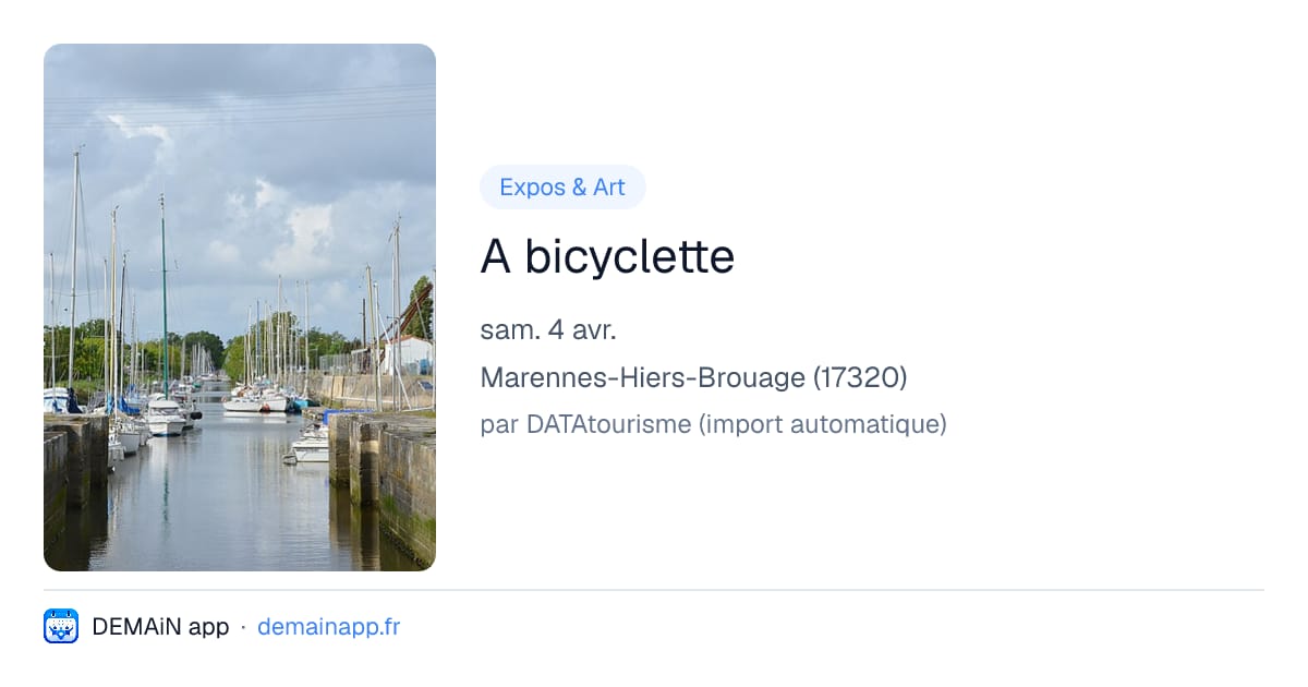 A bicyclette — Marennes-Hiers-Brouage