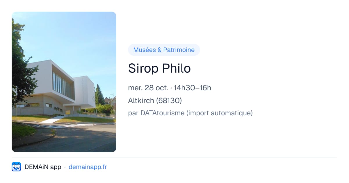 Sirop Philo — Altkirch