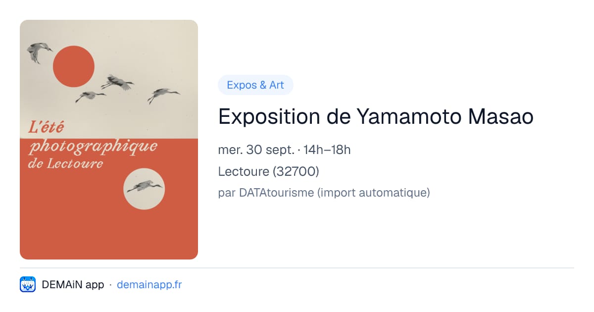 Exposition de Yamamoto Masao — Lectoure