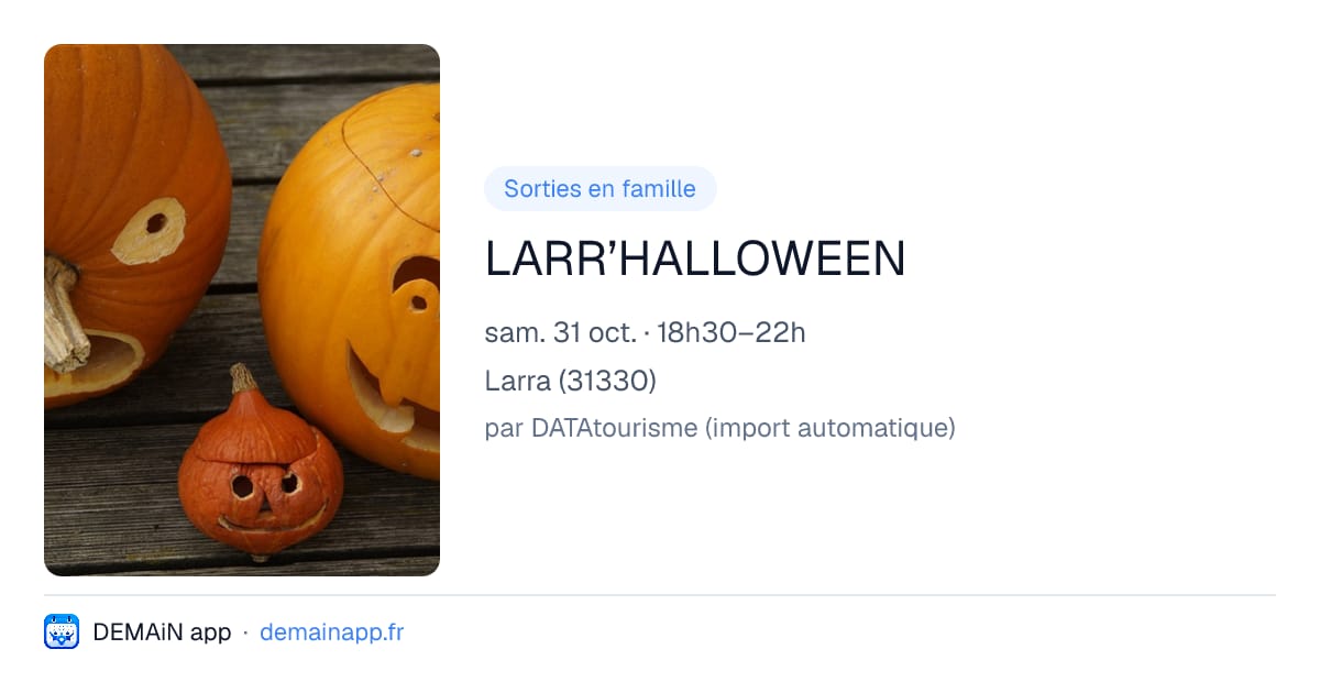 LARR’HALLOWEEN — Larra