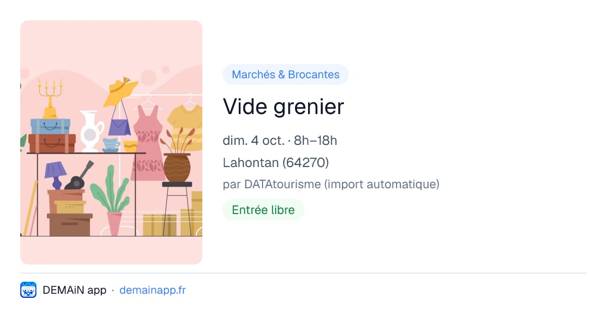 Vide grenier — Lahontan