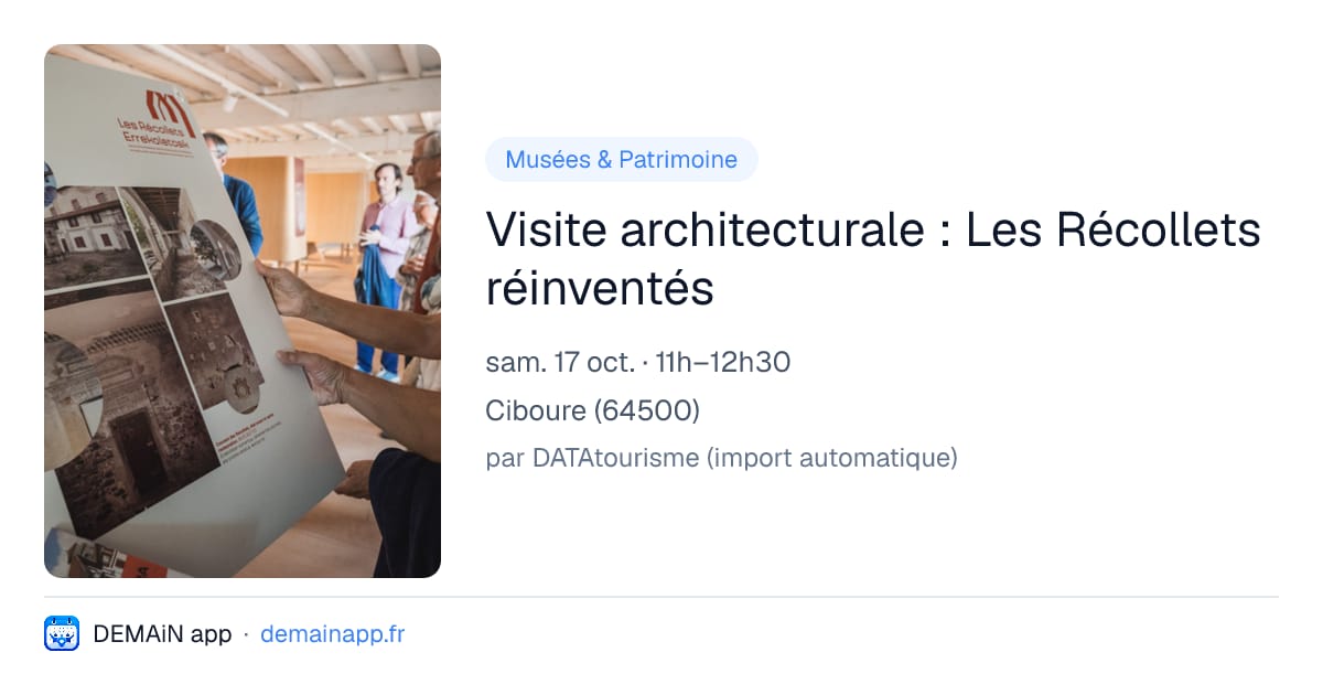 Visite architecturale : Les Récollets réinventés — Ciboure