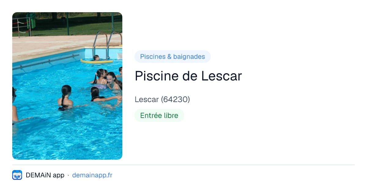 Piscine de Lescar — Lescar