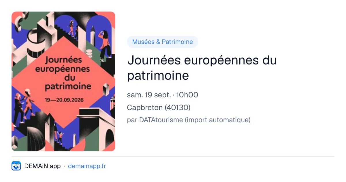 Journées européennes du patrimoine — Capbreton