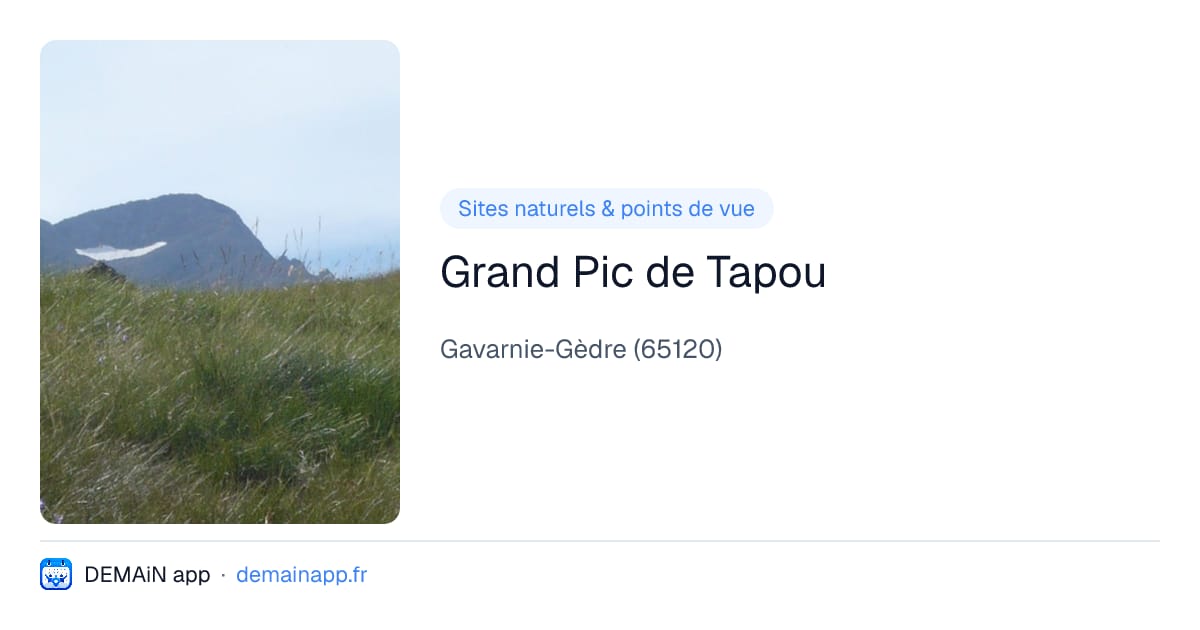 Grand Pic de Tapou — Gavarnie-Gèdre