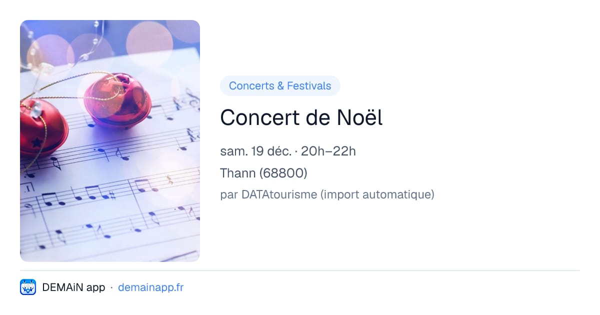Concert de Noël — Thann