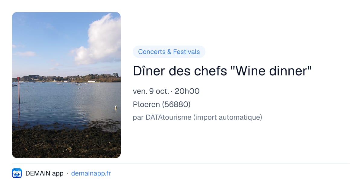 Dîner des chefs "Wine dinner" — Ploeren