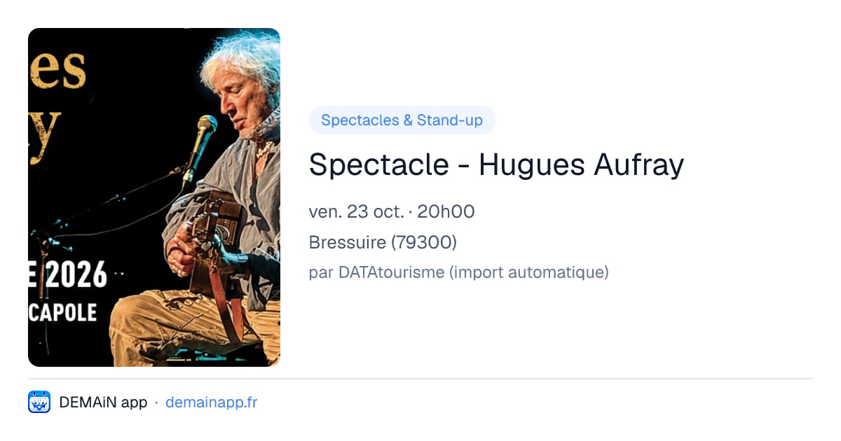 Spectacle - Hugues Aufray — Bressuire