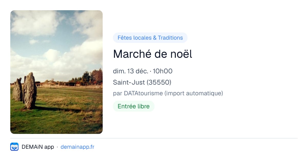 Marché de noël — Saint-Just