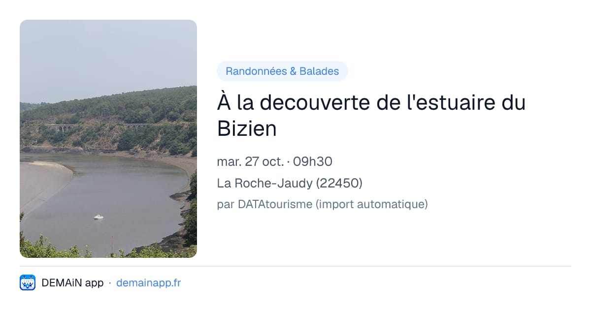 À la decouverte de l'estuaire du Bizien — La Roche-Jaudy