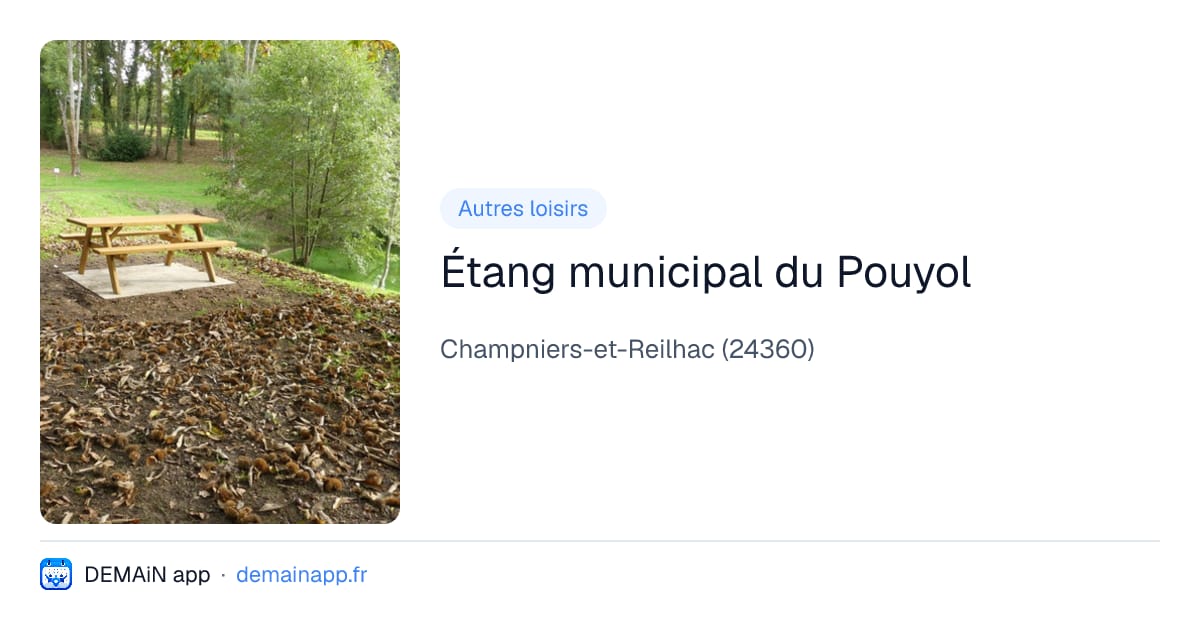 Étang municipal du Pouyol — Champniers-et-Reilhac