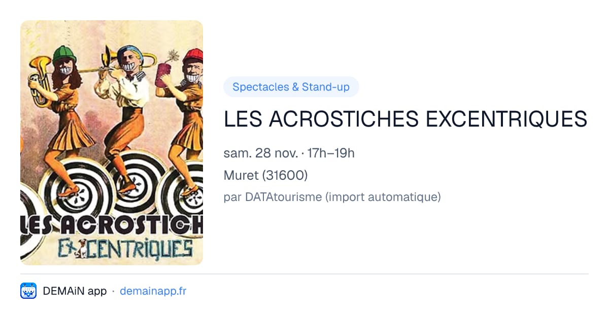 LES ACROSTICHES EXCENTRIQUES — Muret